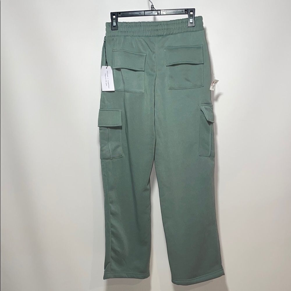 Green Cargo Track Pants - Picture 6 of 10